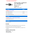 thumbnail image 2 of Oil Pressure Sender - Compatible with 1975 - 1986 Chevy C30 1976 1977 1978 1979 1980 1981 1982 1983 1984 1985, 2 of 2