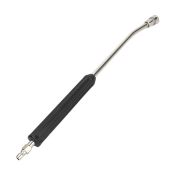 Varilla de extensión para hidrolavadora, accesorios para hidrolavadora, acero inoxidable, limpieza de automóviles, accesorio de 40 cm, conexión rápida Angular