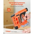 thumbnail image 4 of Cordless Brad Nailer Staple Gun 2 in 1 18 Gauge 1.25 Inch with 500 Staples 500 Nails Battery Charger Non Slip Rubber Grip for Woodworking DIY, 4 of 7