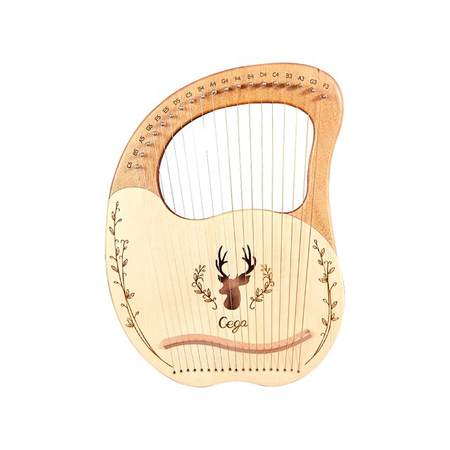 Lyre Harp Spruce Lye Harp Instrumento De Cuerda De Madera Para Principiantes 19 Cuerdas Inevent EL011322-00