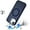 Blue, variant on For Apple iPhone 16e (E edition) Case, Heavy Duty Metallic Hybrid Tough TPU with Camera Ring Stand, MagSafe Compatible, Rugged Drop Protection Phone Cover (Clear)