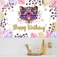 thumbnail image 2 of Cheetah Print Birthday Decorations Girl, Cheetah Happy Birthday Decorations Backdrop , Cheetah Print Balloons Leopard for Safari Jungle Animal Cheetah Supplies, 2 of 6