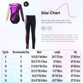 thumbnail image 5 of renvena Toddler Ballet Leotards Full Body Dance Unitards Girls Biketards with Leggings Hair Band B Turquoise 10, 5 of 5