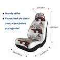 thumbnail image 4 of Naloa Christmas Snowman With Hat Car Seat Covers 2PCs Front Car Seat Covers Universal fit for Most Cars SUVs and Trucks - 1, 4 of 5
