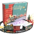 thumbnail image 3 of Gqtwoy Christmas Electric Train Set for Kids, Mini Simulation Train with Retro Lighting & Music, Interactive Play, Assembly Required, 3 of 9