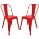 thumbnail image 1 of Set De 2 Sillas Tolix Metálicas Vintage Para Comedor Restaurante Exterior Interior rojo, 1 of 9