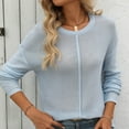 thumbnail image 4 of Nmnitkp Sweaters for Women High Quality Healthy Fabric Women's 2025 Winter Pullover Sweater Casual Long Sleeve Crewneck Loose Chunky Knit Jumper Tops Blouse, 4 of 7