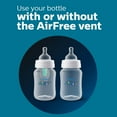 Philips AVENT AntiColic Baby Bottles with AirFree Vent, 4oz, 4pk, Clear, SCY701/04