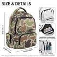 thumbnail image 7 of Jeiento 17 Inch Kids Backpack Duck Camo Large Capacity School Bag for Boys Girls Multi-Pocket Lightweight Daypack for Elementary School, Casual Daypack for Travel & Hiking, 7 of 7