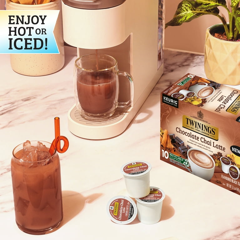 Twinings Caffeinated Tea Pods, Chocolate Chai Latte, 10 Count