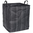thumbnail image 1 of DII PE Coated Tribal Chevron Laundry Hamper, 16" x 16" x 19", Woven Paper, Multiple Colors, 1 of 2