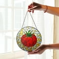 thumbnail image 3 of Tomato Stained Glass Window Hanging Garden Kitchen Suncatcher Gift for Vegetable Lover, 3 of 6