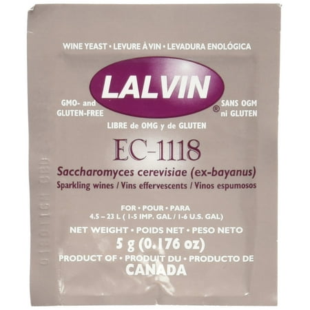 Lalvin Dried Wine Yeast EC #1118 (Pack of 10)