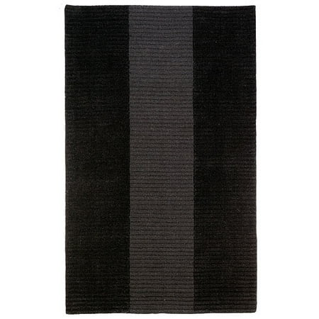 Home Trends Black Wool Rug