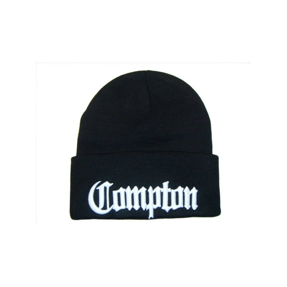 3D Embroidered Compton Beanie Cap Hat w/ Sunglasses