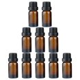 thumbnail image 3 of 20pcs 10ml Glass Essential Oil Bottles Cosmetic Storage Container Brown Bottles, 3 of 5
