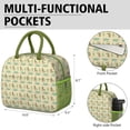thumbnail image 6 of Womens LightYellow Cartoon Dinosaurs Small Dinosaurs Pattern Lunch Box for Work,Insulated Lunch Bag for Women,Loncheras Para Mujer,Leakproof Adult Lunch Bag for Work,Beach,Travel,Picnic,Camping, 6 of 7