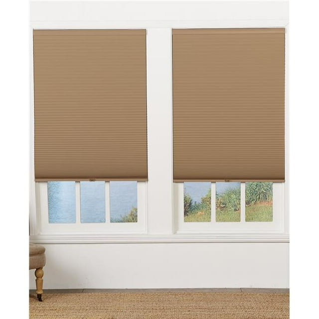 Safe Styles UBE435X72LT Cordless Blackout Cellular Shade, Latte - 43.5 x 72 in.
