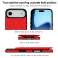 thumbnail image 2 of Case Compatible with iPhone Air, Stylish Card Slots Kickstand PU Leather Back Case Magnetic Closure RFID Blocking Drop Protective Shockproof Cover for iPhone Air, Red, 2 of 8
