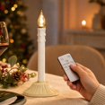 thumbnail image 6 of Christmas LED Electronic Taper Candle Light with Base, Remote‑Controlled Flameless Candle with Dripping Wax Effect for Holiday, Wedding and Vintage‑Style Home Decor, 6 of 6