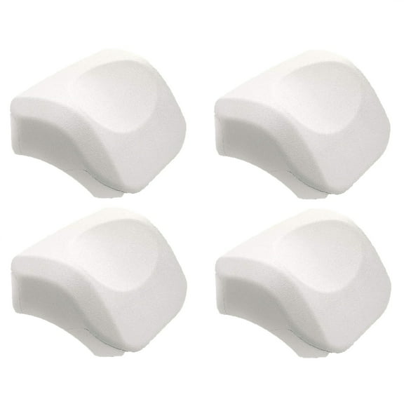 Intex PureSpa Cushioned Foam Headrest Pillow Hot Tub Spa Accessory, White 4 Pack