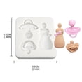 thumbnail image 3 of Baby Shower Themed Fondant Silicone Mold Baby-Bottle Nipple Baking Mold Chocolate Cake Baking Mold for Birthday Party, 3 of 8