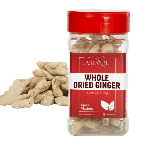 Eastanbul Dried Ginger Root, Dry Ginger Whole, Perfect for Tea,Vegan, 4.4oz