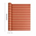 thumbnail image 2 of Christmas Wrapping Paper Roll with Red and Brown Striped Kraft Design, 17 Inches X 9.8 Feet, 1 Roll for Holiday Gift Wrapping, 2 of 3
