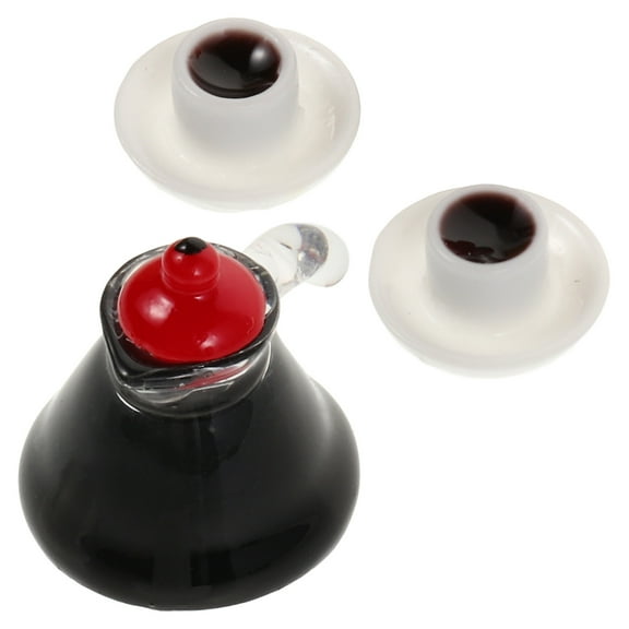 WRITWAA Lil Woodzeez Furniture Miniature Coffee Pot Plastic 3pcs