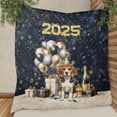 thumbnail image 3 of Happy New Year Beagle Welcome 2025 Balloon Firework Party Quilt Blanket Beagles Dog Lover Gifts Idea Cozy Comforter Throw Blanket - 01014, 3 of 5