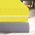 thumbnail image 6 of 100% Egyptian Cotton L Shape Zipper Mattress Cover, 800 TC, 12 Inch Deep Pocket King Size (76x80), Stripe Yellow, 6 of 6