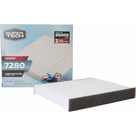 Super Tech Cabin Air Filter, 7280, Replacement Filter for Toyota, Mazda, Lexus