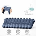 thumbnail image 3 of Alkepwun No Show Socks 10pc Unisex Lightweight Breathable Ankle Low Cut Casual Socks Assorted Solid Pack Soft Non Slip Moisture Wicking Athletic Running Yoga Socks, 3 of 8
