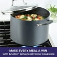 thumbnail image 3 of Anolon Advanced Home 10 Quart Hard-Anodized Nonstick Stockpot with Lid, Nonstick, 3 of 6