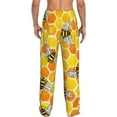 thumbnail image 3 of Xecao Honeycombs Men's Straight Lounge Pajama Pants: The Ultimate in Comfortable Sleepwear, 3 of 9