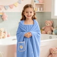thumbnail image 6 of Chamoist Wearable Bath Towel Wrap, 51.1x35.4 Inch Quick Dry Absorbent Bathrobe, Soft Microfiber Shower Wrap with Pocket for Bathroom Spa Home Wear, 6 of 6