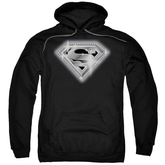 Superman - Bling Shield - Pull-Over Hoodie - Large