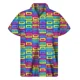 thumbnail image 2 of Camisa con estampado 3D de cinta de música retro 2024, camisas hawaianas de verano para hombre, blusas Y2k con solapa de calle, blusa Aloha con botones y mangas cortas, 2 of 5