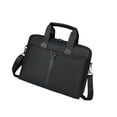 thumbnail image 4 of Bolso De Negocios Para Hombre, Maletín, Bolso Para Portátil, Bolso De Hombro Para Viajes De Negocios, Piel Sintética, Película Negra Película de cuero PU negra, 4 of 8