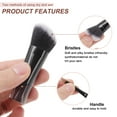 thumbnail image 3 of Unique Bargains Makeup Brush Set Versatile Makeup Brushes Kit Makeup Brushes Powder Puff Complete Makeup Needs Coverage Black 14 Pcs, 3 of 6
