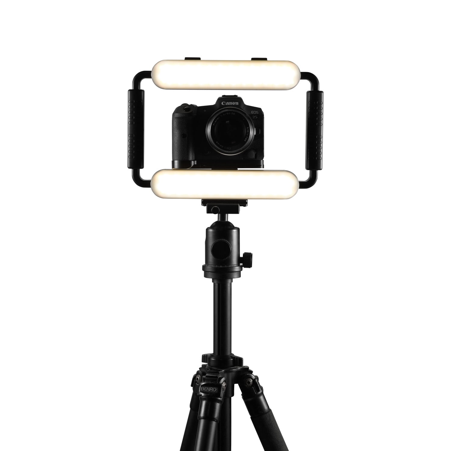 Vivitar Video Voyager Universal Rig with Built-in LED Lighting, Black