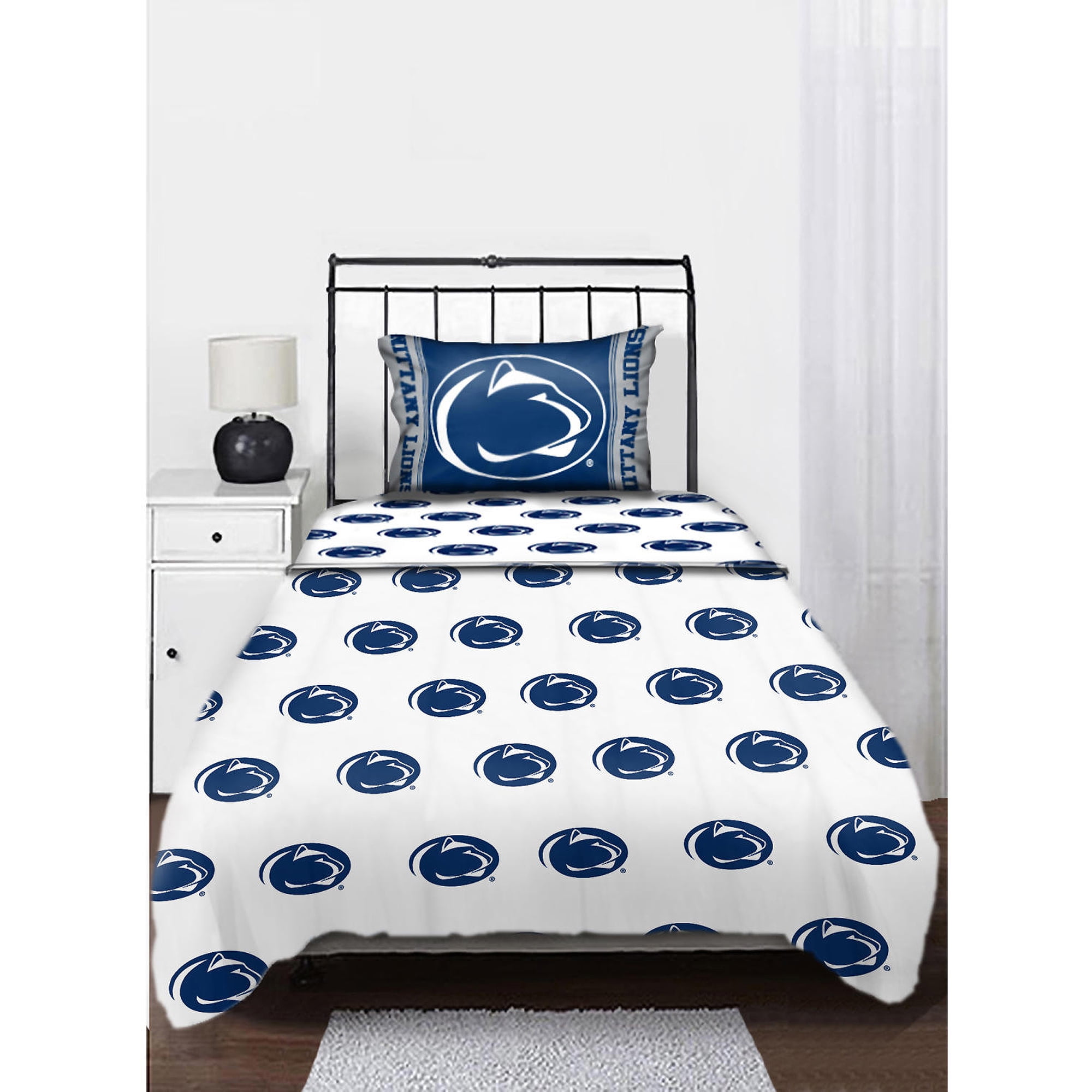 ncaa penn state twin sheet set walmart com penn state bed sheets