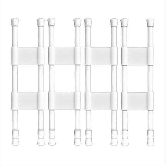 Rollbacks & More 4 Pcs Double RV Refrigerator Bars Adjustable Fridge Tension Rods Kitchen Accessories,