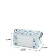 thumbnail image 3 of TACILIP Storage Bag, Large Capacity Storage Bag Organizer With Reinforced Handle Thick Fabric For Comforters, Blankets, Bedding, Foldable With Sturdy Zipper, Clear Window, 7, Home Gift, 3 of 6