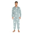 thumbnail image 3 of FORMRS Onesies Pajama for Adults Unisex Hoodie Winter Jumpsuit One Piece Sleepwear, Sizes S-2XL, Simple Sheep Pattern, 3 of 7