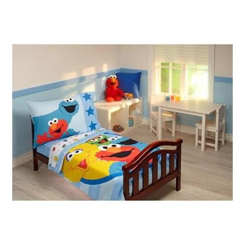 Sesame Street 4 Piece Toddler Bedding Set Furry Friends Com - Sesame Street Toddler Bedding Sesame Street 4 Piece Toddler Bedding Set Furry Friends Com - Sesame Street Toddler Bedding