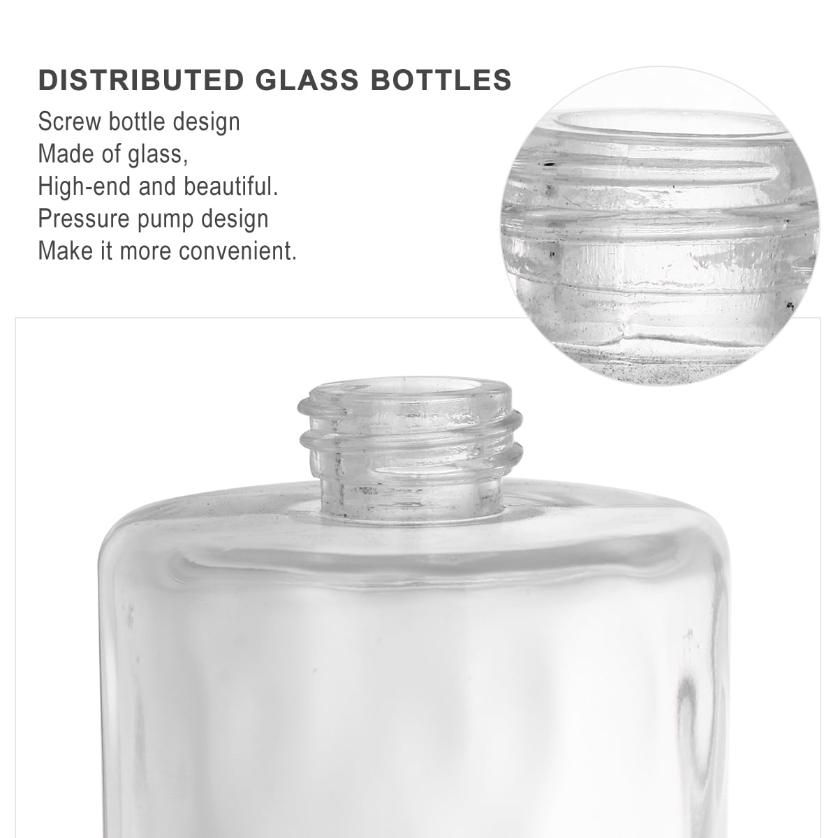 FESTFENDS leakproof travel bottles Travel Bottles Glass Lotion Storage Adults Travel 2Pcs