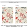 thumbnail image 4 of Yayeee Garden Flag 12" x 18" Double Sided Outdoor Yard Lawn Holiday Decorations, Light Red Starfish, 4 of 6