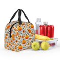 thumbnail image 5 of Honeii Autumn Pumpkin Blossoms Print Lunch Bag Women, Lunch Box Lunch Bag for Women Adult Men, Small Leakproof Cute Lunch Tote Large Capacity Reusable, 5 of 8