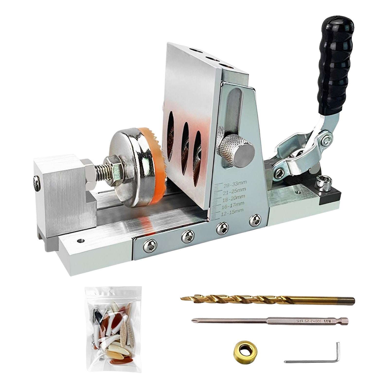 Pocket Hole Jig Tool , Hole Screw Clamp System Drill Guide Puncher Drill Hole for Joinery Men Woodwork Carpentry DIY Projects